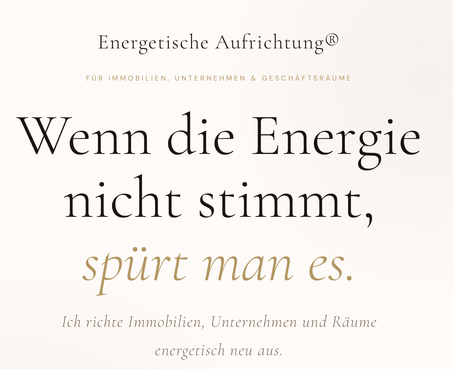 Energetische Aufrichtung®